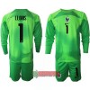 Oficiální Fotbalový Dres Brankářské s Dlouhý Rukáv Francie Hugo Lloris 1 Hostující Mistrovství Světa 2022 pro Děti